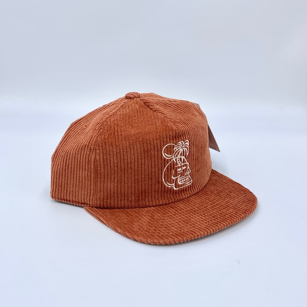 NEW Katin Cortex Skull Corduroy Brick Orange SnapBack Hat Adult OS